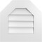 Ekena Millwork Octagonal Top Surface Mount PVC Gable Vent w/ 3-1/2"W x 1"P Standard Frame, 18"W x 18"H GVPOT18X1801SN - alternate 1